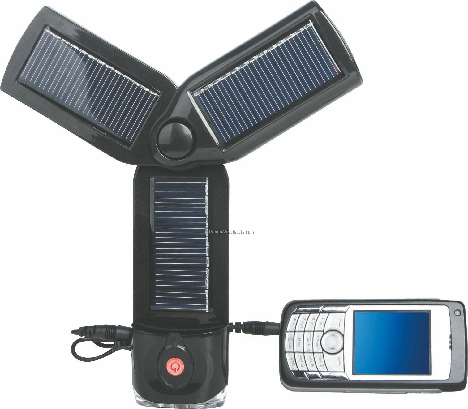 Solar Charger With LED Flashlight