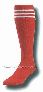 Solid Color Tube Soccer Socks (10-13 Large)