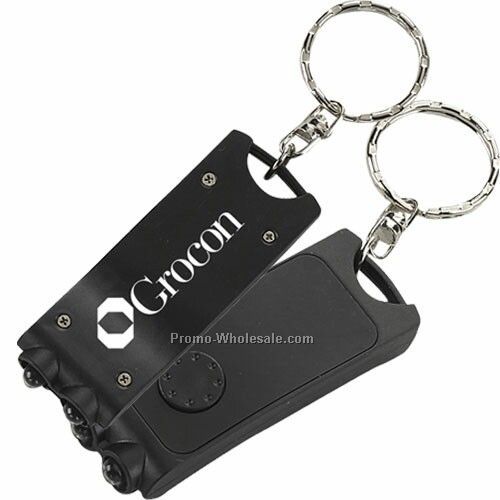 Solid Rectangular Key Ring Flashlight