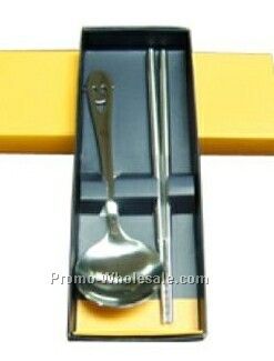 Stainless Steel Spoon/ Chopsticks Tableware Set