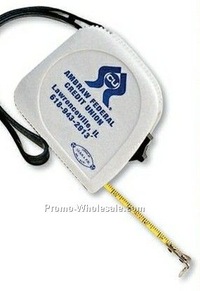 Standard Tape Measure W/ Sliding Lock Button & Strap