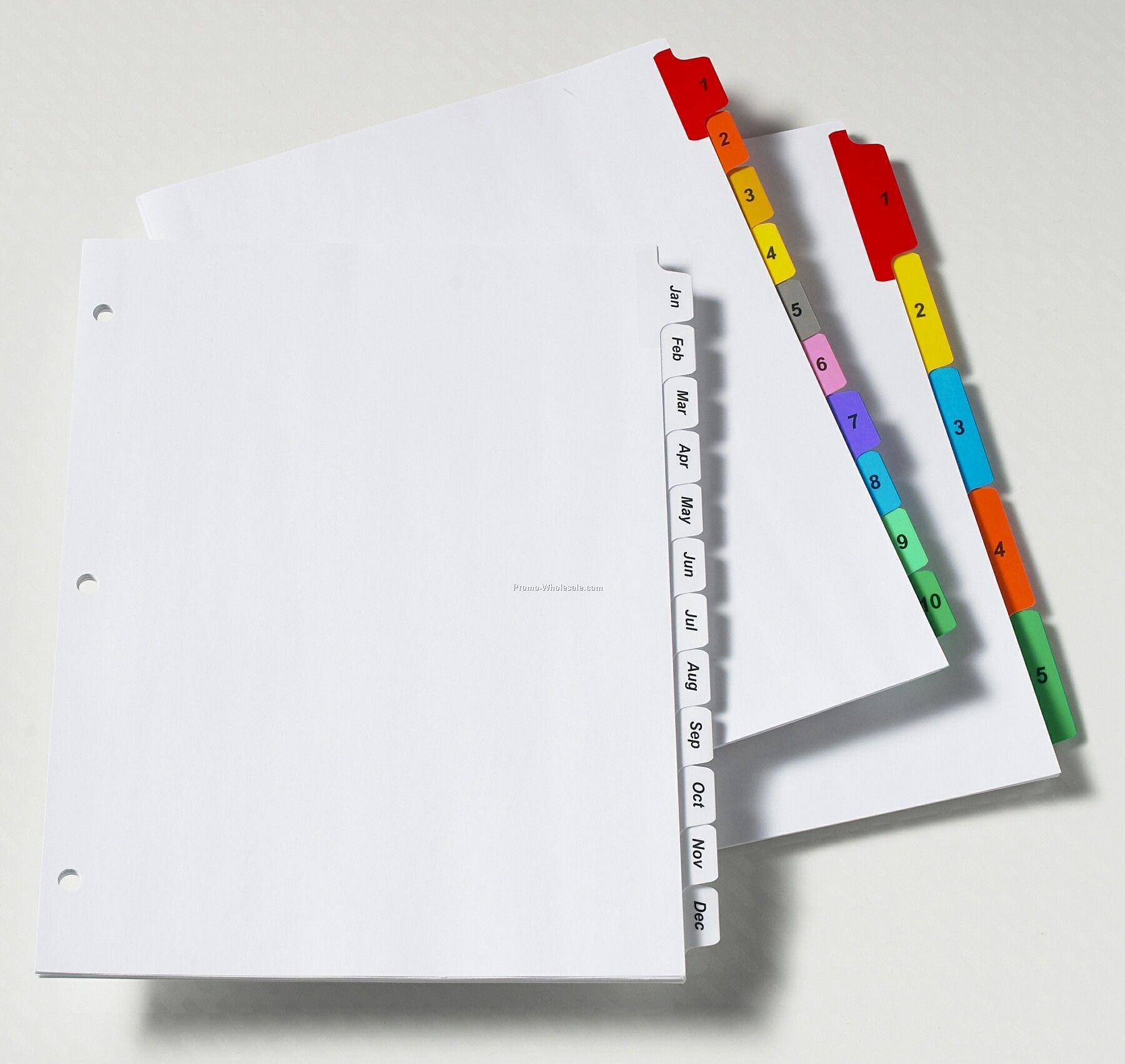 Stock 1-10 Index Tabs