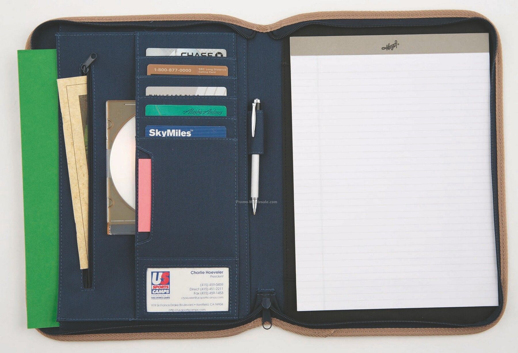 Suburban Zippered Padfolio