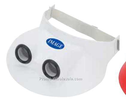 Sun Visor W/ Built-in Binoculars