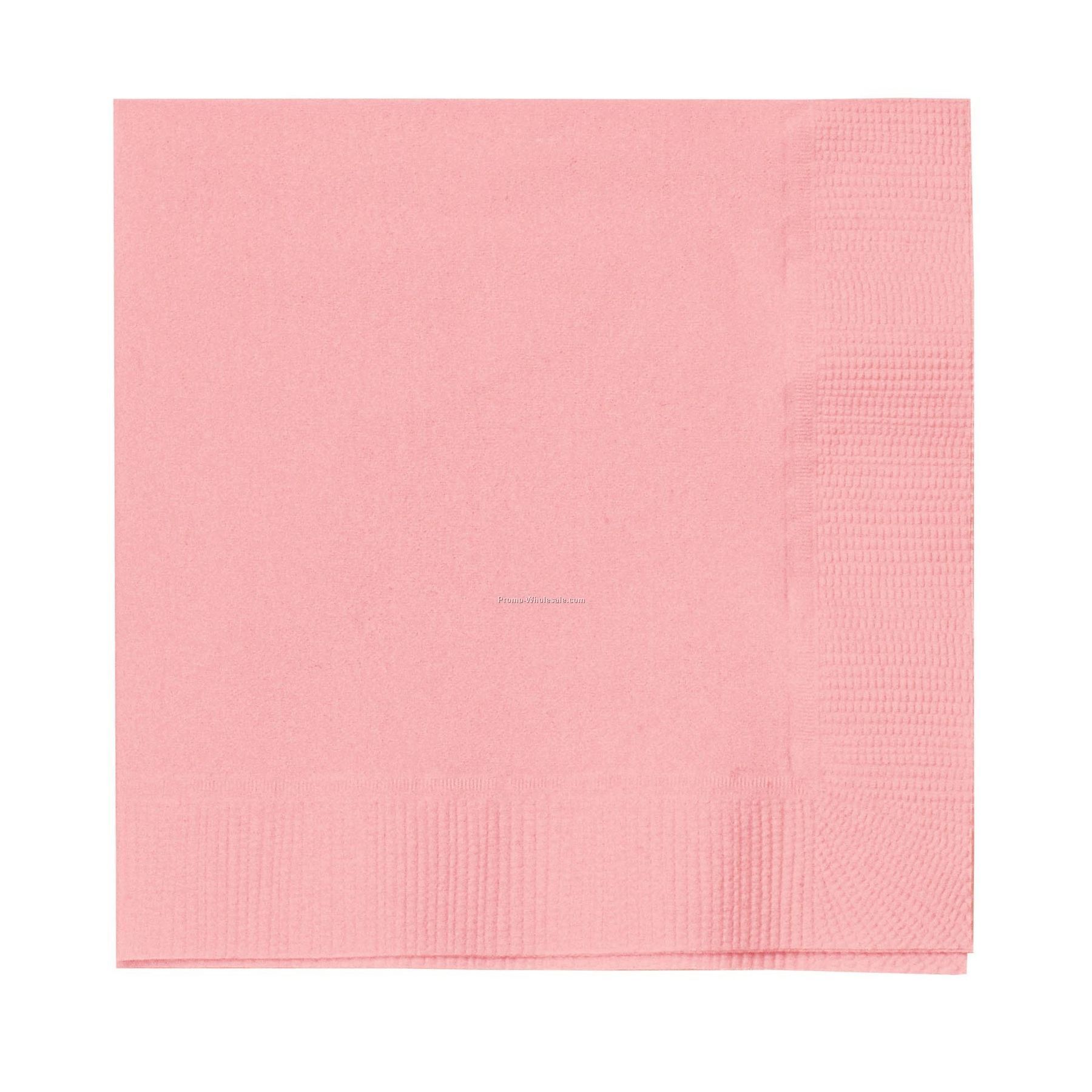 The 500 Line Colorware Classic Pink Dinner Napkins W/ 1/4 Fold