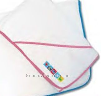The Robbie Hooded Baby Bath Blanket (Embroidered)