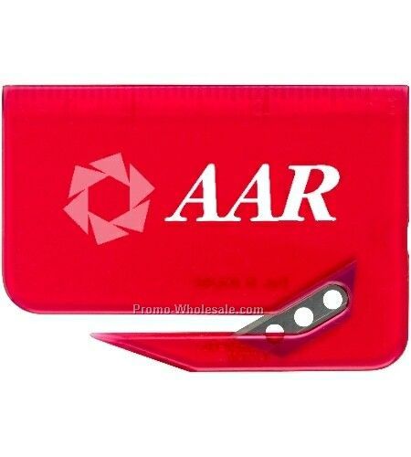 Translucent Raspberry Red Ruler Letter Opener (Standard)