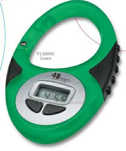 Valumark 360 Degree Translucent Green Digital Clip Watch 3"x1-3/4"