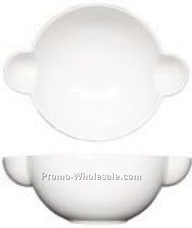 White Stoneware Medium Bowl