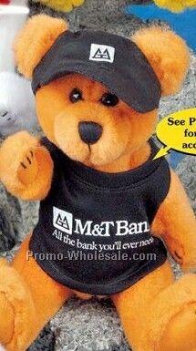 Winnie Bear Jointed Arms & Legs Orange Bear (8")