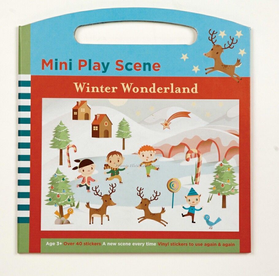 Winter Wonderland Mini Play Scene Sticker Set