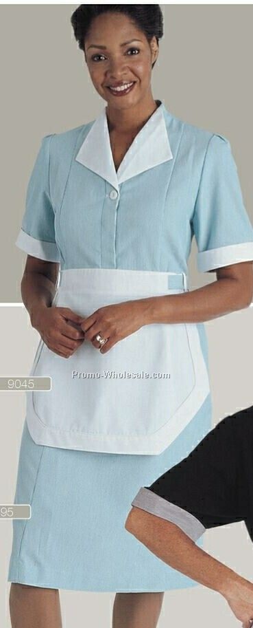 Women's Junior Cord Housekeeping Dress (D-e)