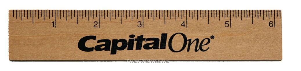 Wooden Ruler -6"