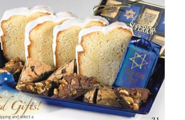 "fresh Baked For Hanukkah" Gift Basket (7-8 Person Service)