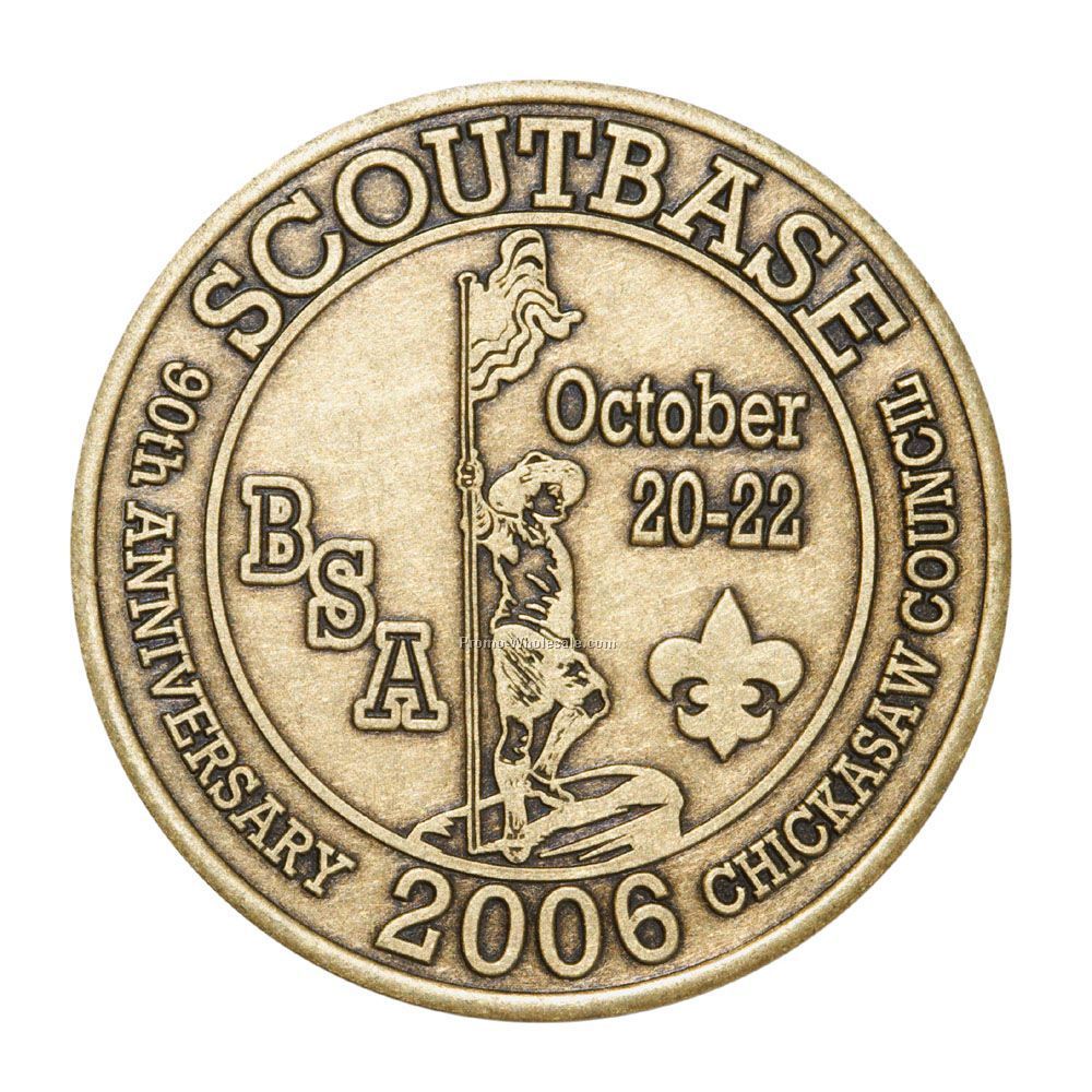 1-1/8" Verbronze Coin / Medallion (14 Gauge)