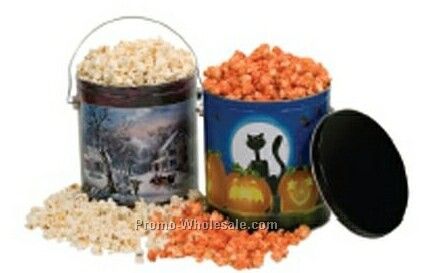 1 Gallon Designer Popcorn Tin (Caramel)