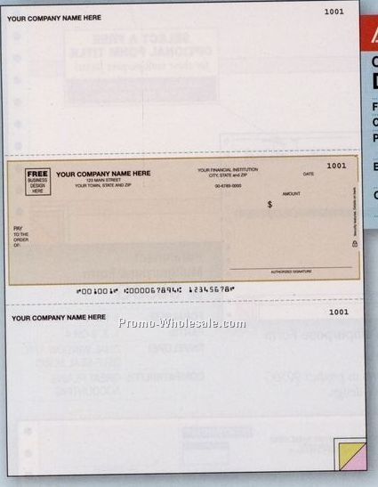 1 Part Ocr Multipurpose Laser Check (Peachtree Compatible)