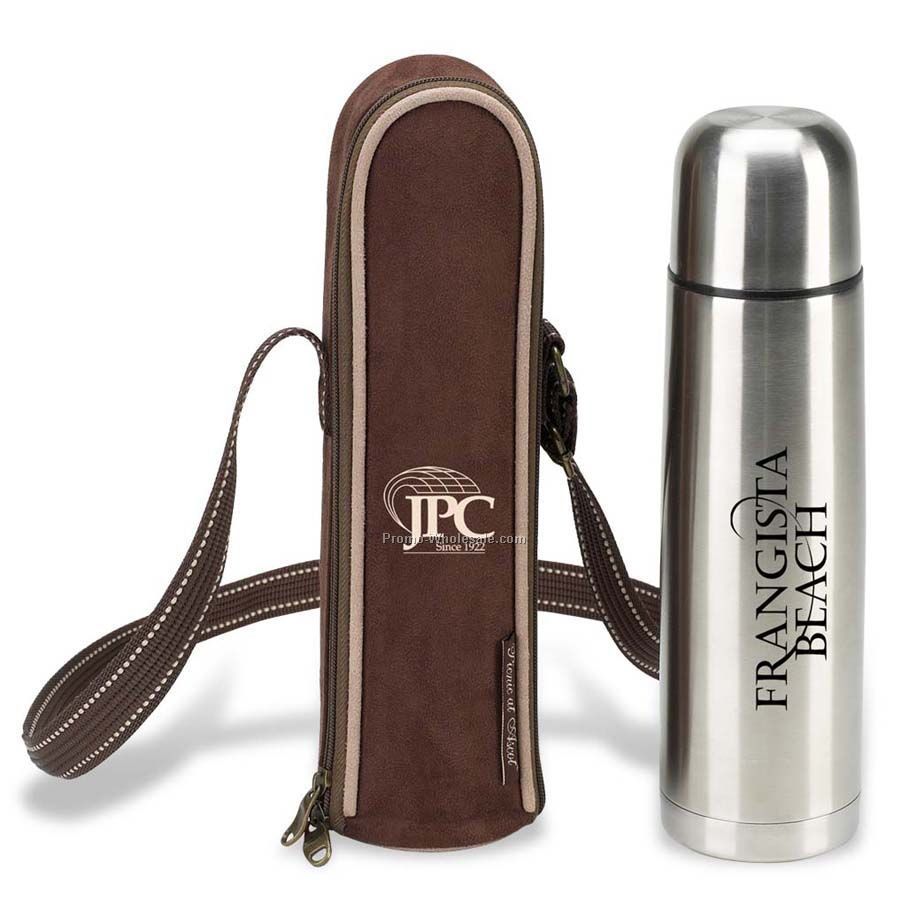 10-3/4"x3-1/4" Vacuum Flask And Carrier