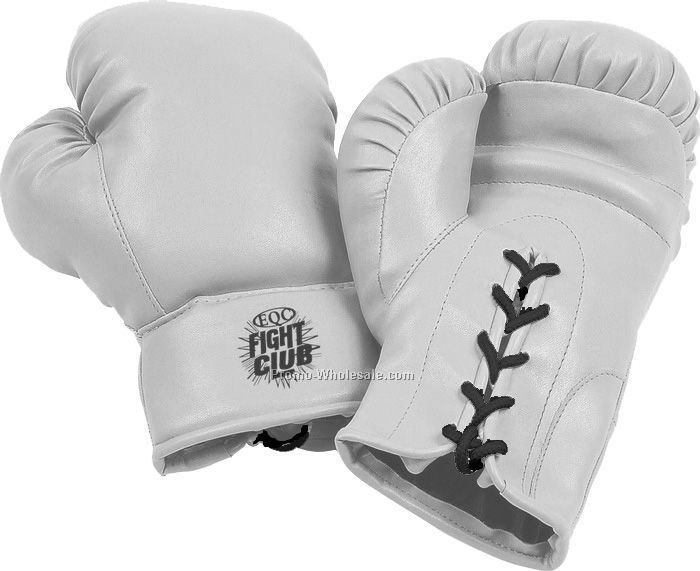10"x5"x4" White 10 Oz Kids Boxing Gloves