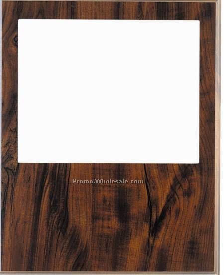 11-1/2" X 15" Slide-in Frame Cherry Finish Plaque W/ 8" X 10" Window