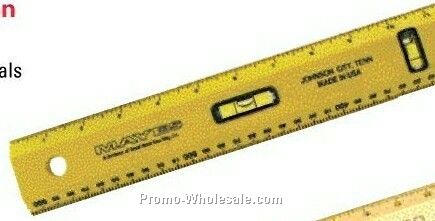 12" Ruler & Level Combination With Magnet