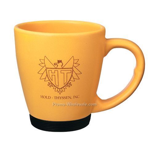 12 Oz. Black Soft Bottom Mug - Matte/ Gloss