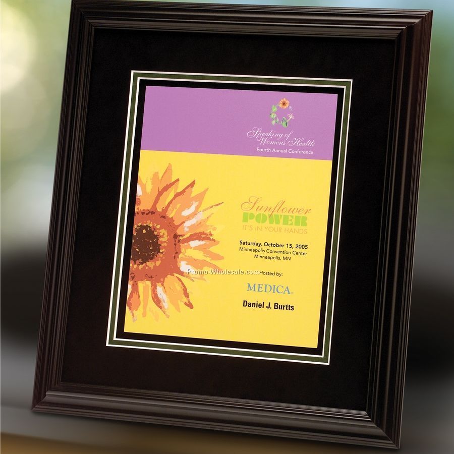 12"x14" Insert 7-1/2"x9-1/2" Digital Graphic Image Award W/ Paper Board Mat