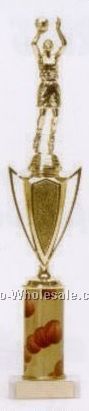 14" Sports Column Trophy (Basketball)