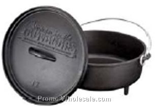 16" 10 Qt. Classic Cast Iron Dutch Oven - Advantage Cast Cookware