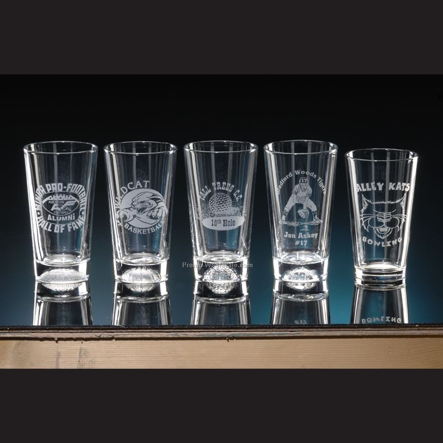 16 Oz. Football Pub Glass