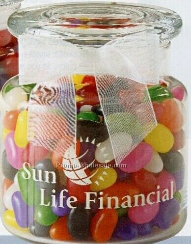 18 Oz. Glass Jar W/ Regular Jelly Bean Assortment