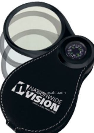 2-1/2"x4-1/8" Executive Magnifier Light W/ Compass