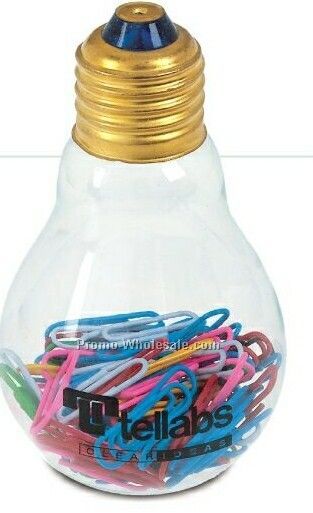 2-3/8"x4" Bright Ideas Clip Holder W/ Multi-colored Clips