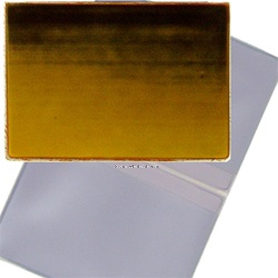 2-5/8"x4" 3d Lenticular Business Card Holder - Stock / Brown Yellow Orange
