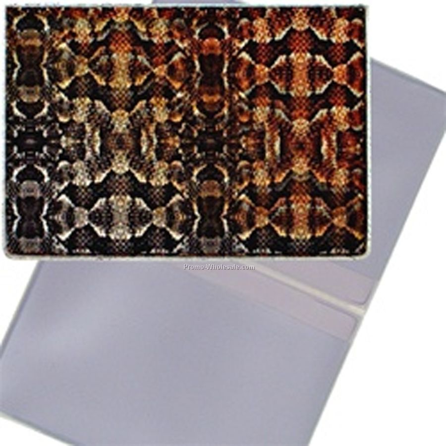 2-5/8"x4" 3d Lenticular Business Card Holder - Stock / Snake Skin