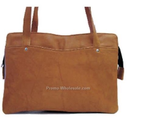 27cmx20cmx10cm Ladies Medium Brown 3 Section Hobo Bag