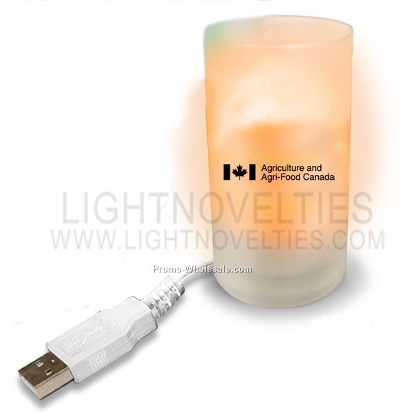 3" Light Up Flickering Candle W/ USB