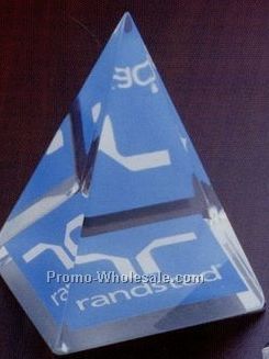 3" Tall 4-sided Pyramid Lucite Embedment