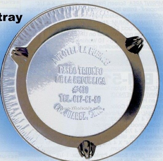 3-1/2" Silver Disposable Ashtray