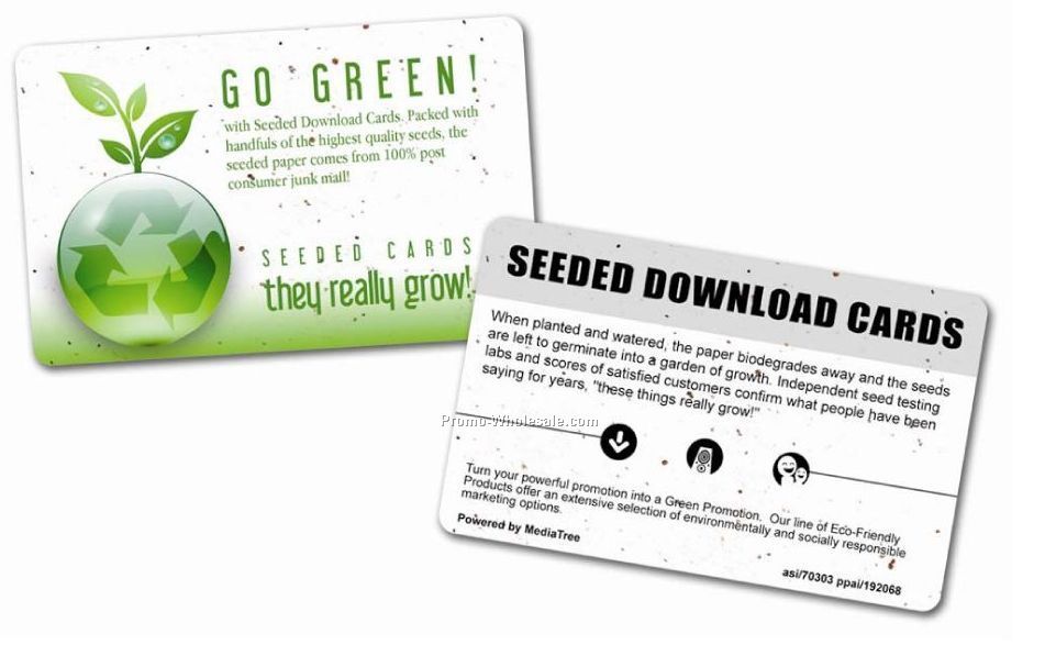 3 Song Eco-friendly Seeded Download Gift Card