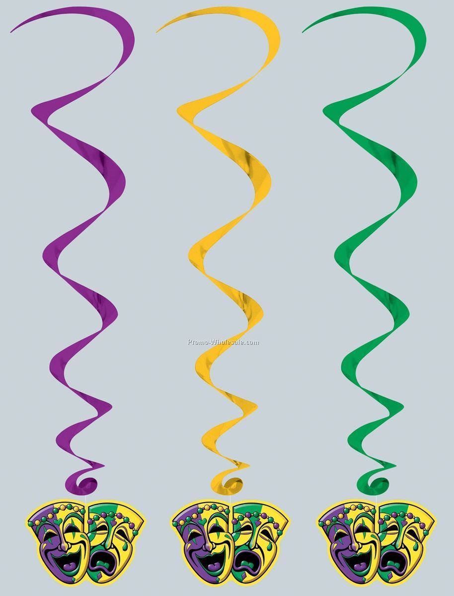 30" Mardi Gras Whirls