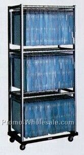 36"x20"x73-1/2" Heavy Duty Steel Rack W/ 75 Vinyl Envelopes