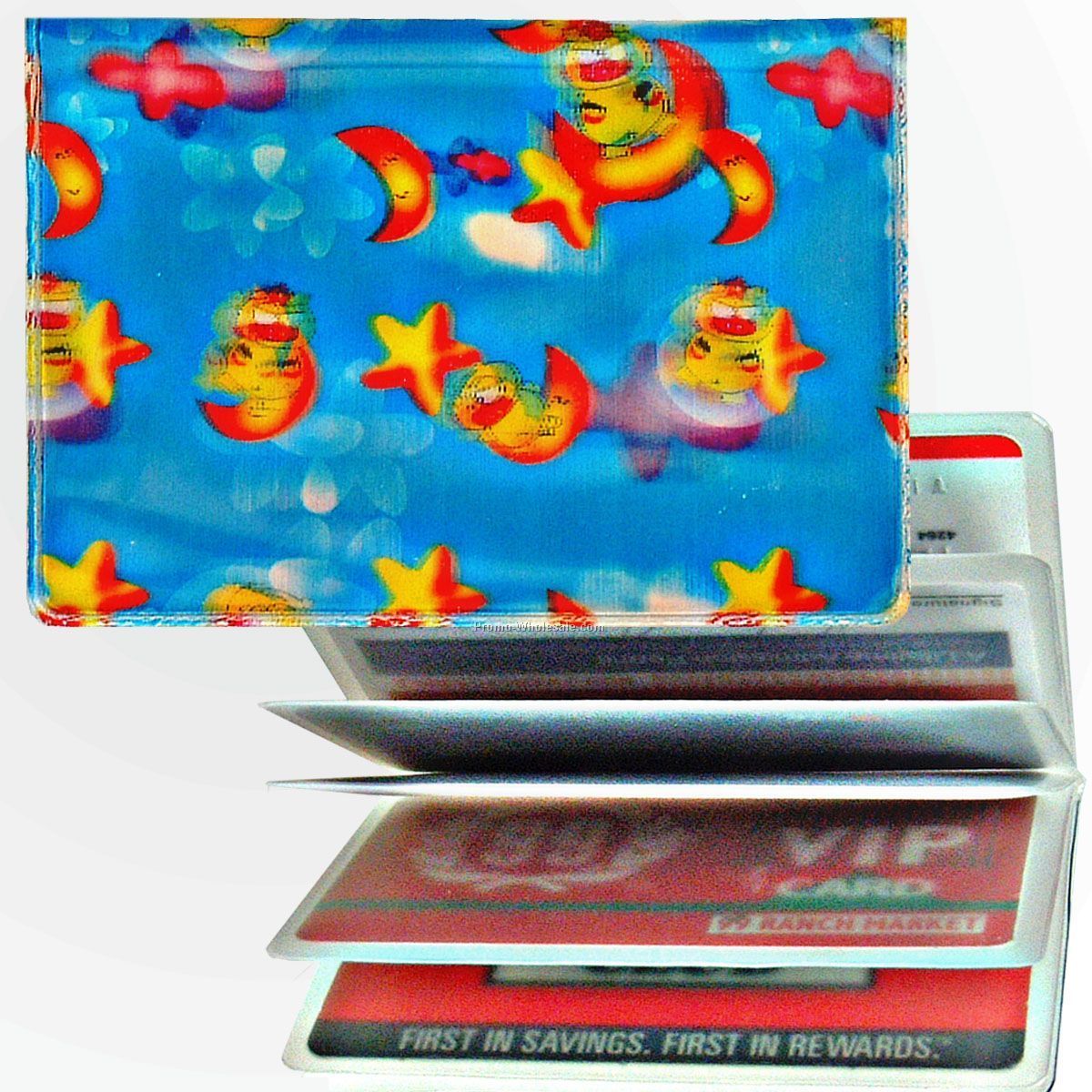 3d Lenticular Id / Credit Card Holder - Stock / Cartoon