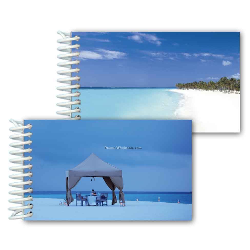 3d Lenticular Mini Notebook; Stock; Island Resort; Blanks