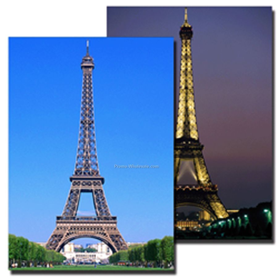 3d Lenticular Postcard - Stock / Eiffel Tower 4"x6"