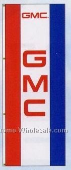 3'x8' Stock Single Face Dealer Rotator Logo Flags - Gmc