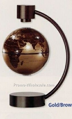 4" Levitating Gold Globe