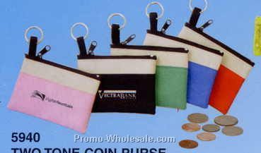 4-1/2"x3"x1/4" Two Tone Coin Purse