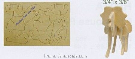 4-5/8"x3"x1/8" Lion Mini-logo Puzzle