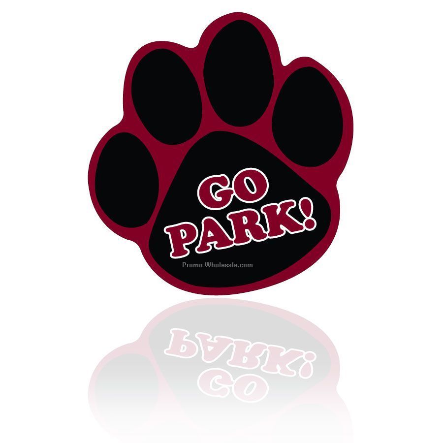 4"x5-1/2" Paw Print Magnetic Vehicle Sign